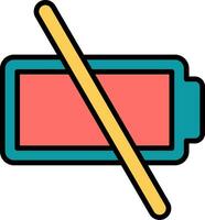 Empty Battery Vector Icon