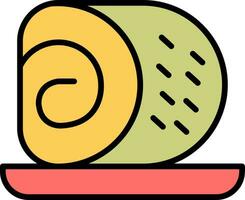 Roll Cake Vector Icon