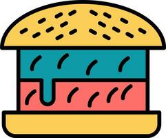 icono de vector de hamburguesa