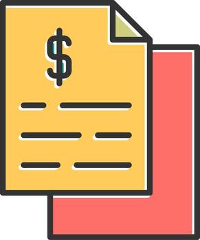 icono de vector de documento