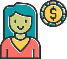 Financial Advisor Vector Icon