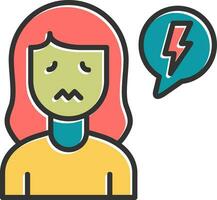 Overwhelmed Vector Icon