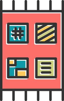 Patchwork Vector Icon
