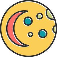 icono de vector de luna