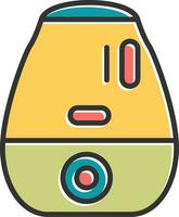 icono de vector de humidificador