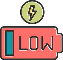 Low Battery Vector Icon