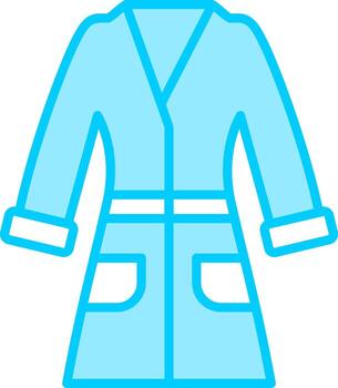 icono de vector de albornoz