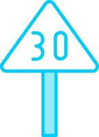 Speed Limit Vector Icon