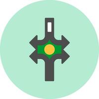 Crossroad Vector Icon