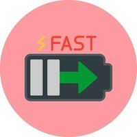 Fast Charge Vector Icon