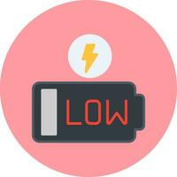 Low Battery Vector Icon