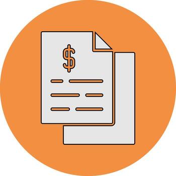 icono de vector de documento