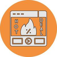 Hot Deal Vector Icon