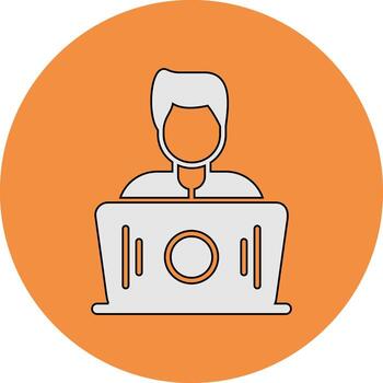 trabajando vector icono