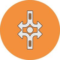 Crossroad Vector Icon
