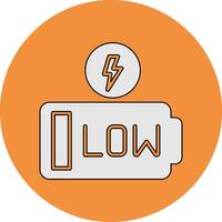 Low Battery Vector Icon