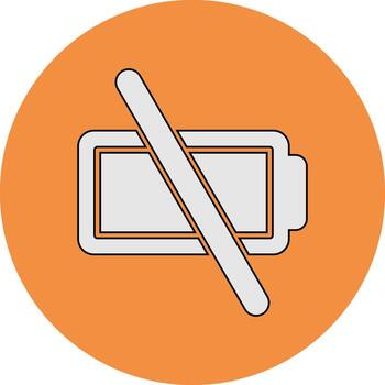 Empty Battery Vector Icon