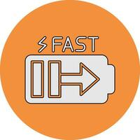 Fast Charge Vector Icon