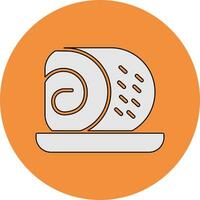 Roll Cake Vector Icon