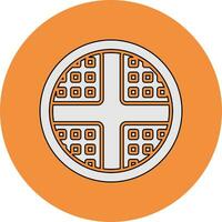 Waffle Vector Icon