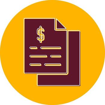 icono de vector de documento