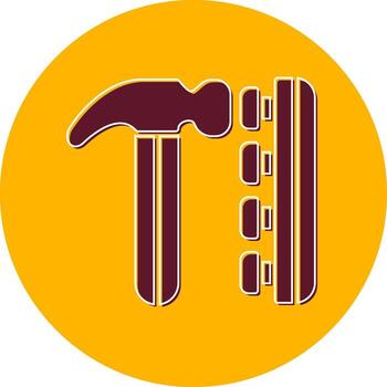 icono de vector de martillo