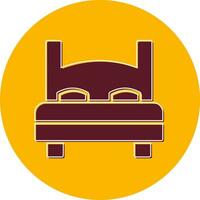 Double Bed Vector Icon