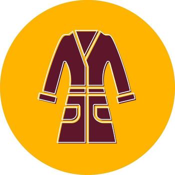 icono de vector de albornoz