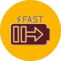 Fast Charge Vector Icon