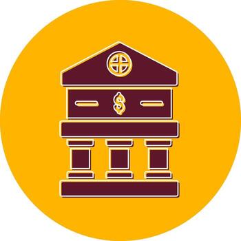 icono de vector de banco