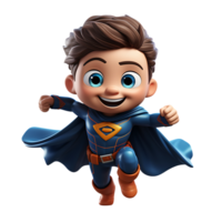 3d super herói personagem ,ai generativo png