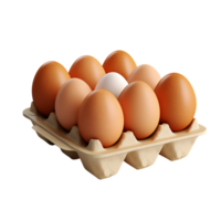 Close Up Egg In Carton ,ai generative png