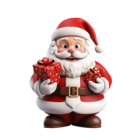 3d santa claus karaktär ,ai generativ png