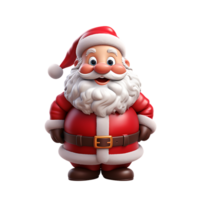 3d Père Noël claus personnage ,ai génératif png