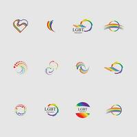 vector illustration of LGBT Human rights and tolerance on gray background