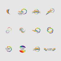 vector illustration of LGBT Human rights and tolerance on gray background