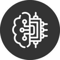 Brain Circuit Creative Icon Design vector