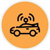 Autonomous Vehicle Creative Icon Design vector