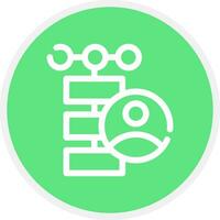 Client Database Creative Icon Design vector