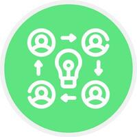Collaboration Creative Icon Design vector