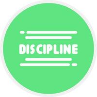 Discipline Creative Icon Design vector