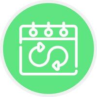 Flexible Schedule Creative Icon Design vector