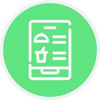 Digital Inflight Menu Creative Icon Design vector