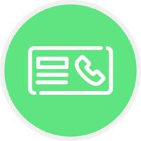 Minimal Contact Creative Icon Design vector