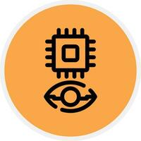 Eye Augmentation Creative Icon Design vector