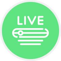 Live Stream Creative Icon Design vector