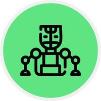 Humanoid Creative Icon Design vector