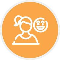 Joyful Creative Icon Design vector