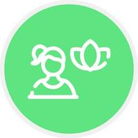 Meditation Creative Icon Design vector