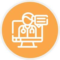 Telemedicine Creative Icon Design vector
